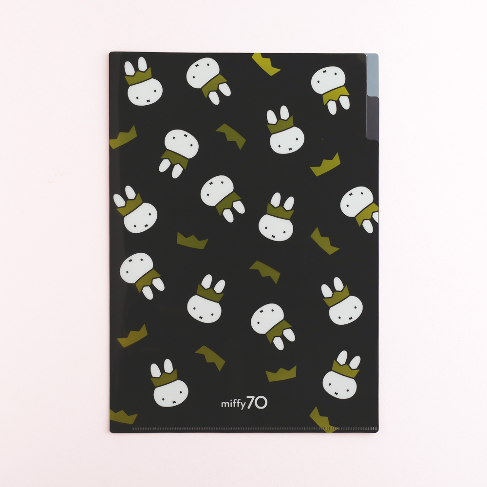 miffy A4ポケットクリアファイル<Black> GMB-003