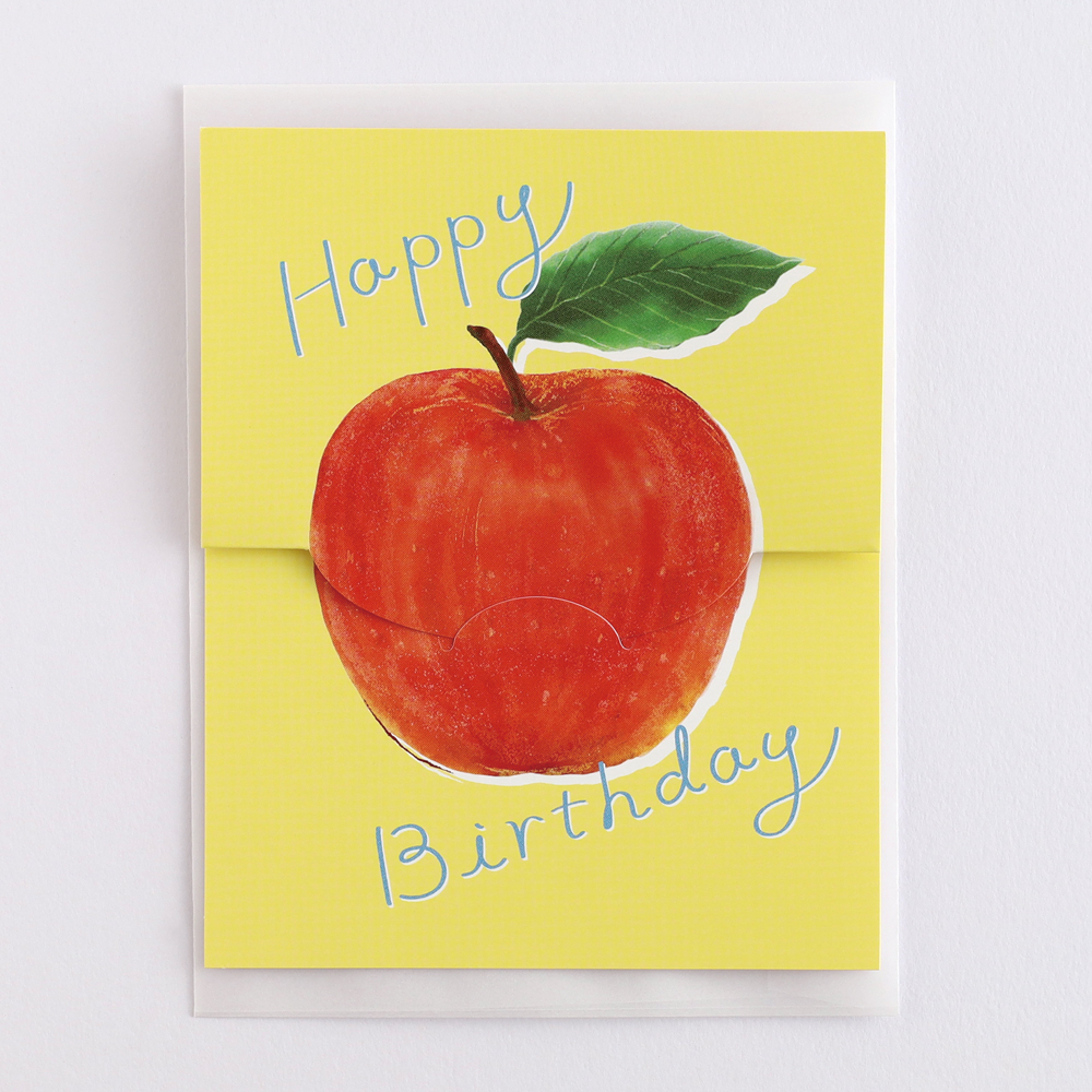 colorfruits バースデーカード<apple> CS-009
