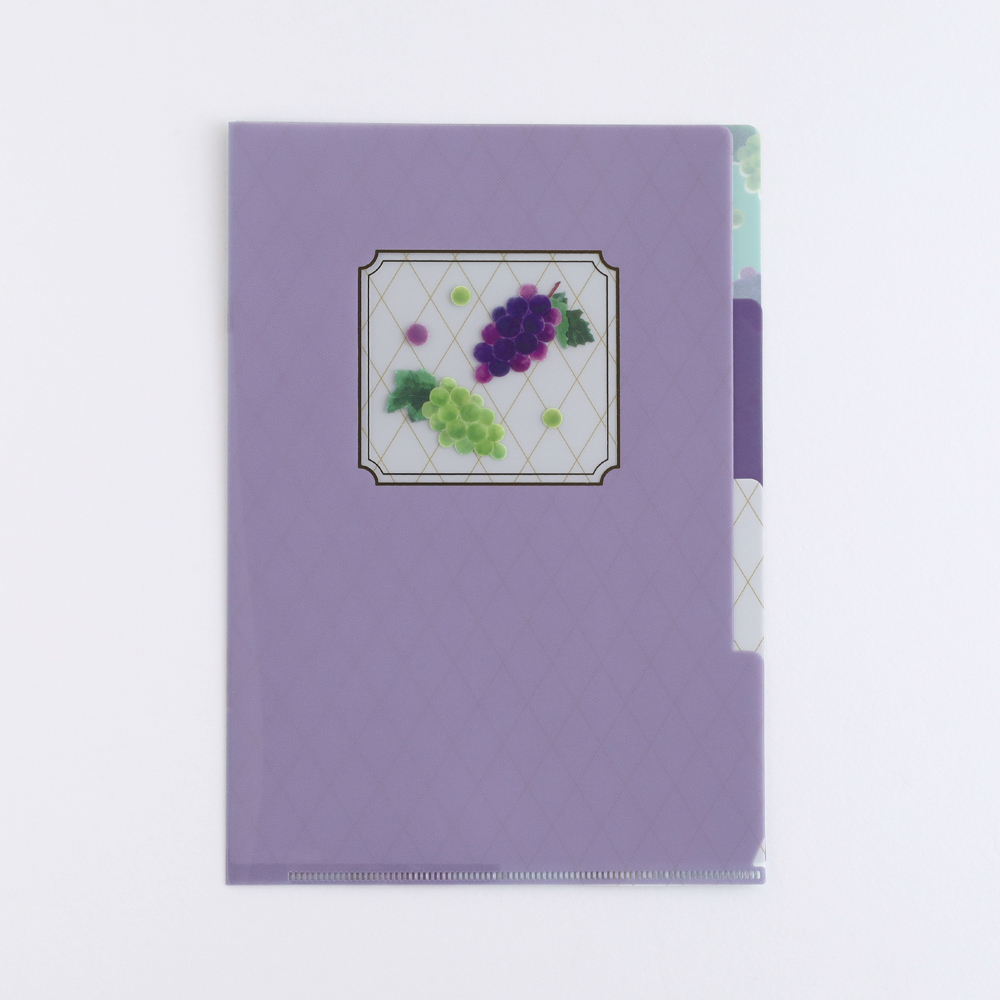 colorfruits A5ポケットクリアファイル<grape> CS-016