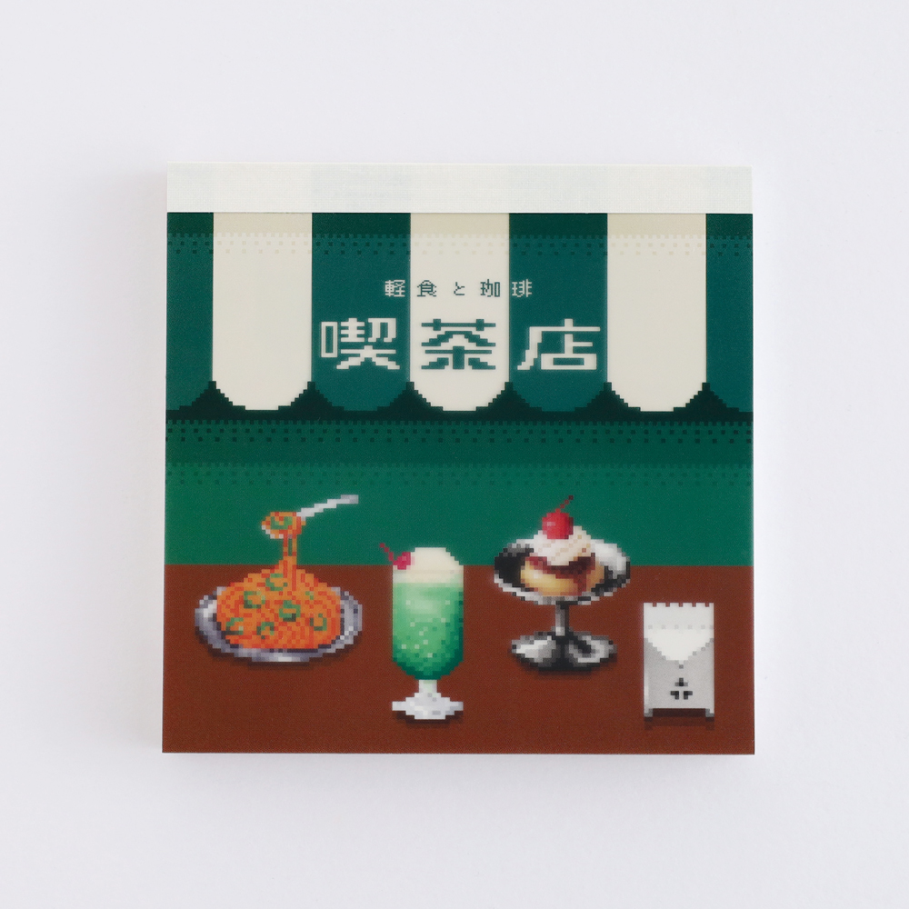 Pixelook メモパッド・スクエア<喫茶店> PL-001