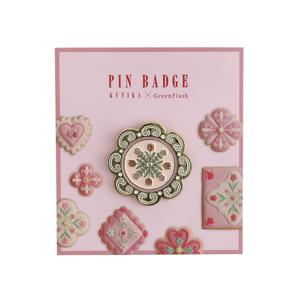 KUNIKA ピンバッジ（pink） KG-028