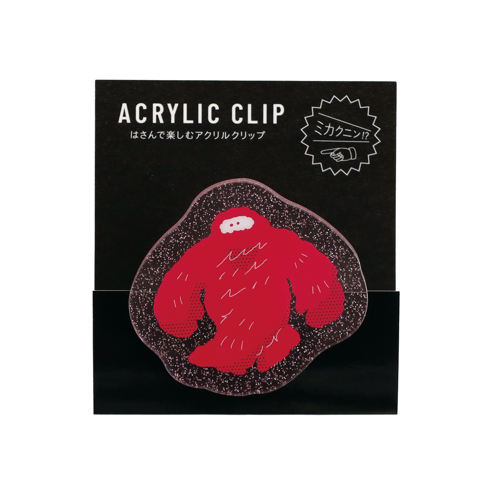 ミカクニン アクリルクリップ(ビッグフット) MN-019