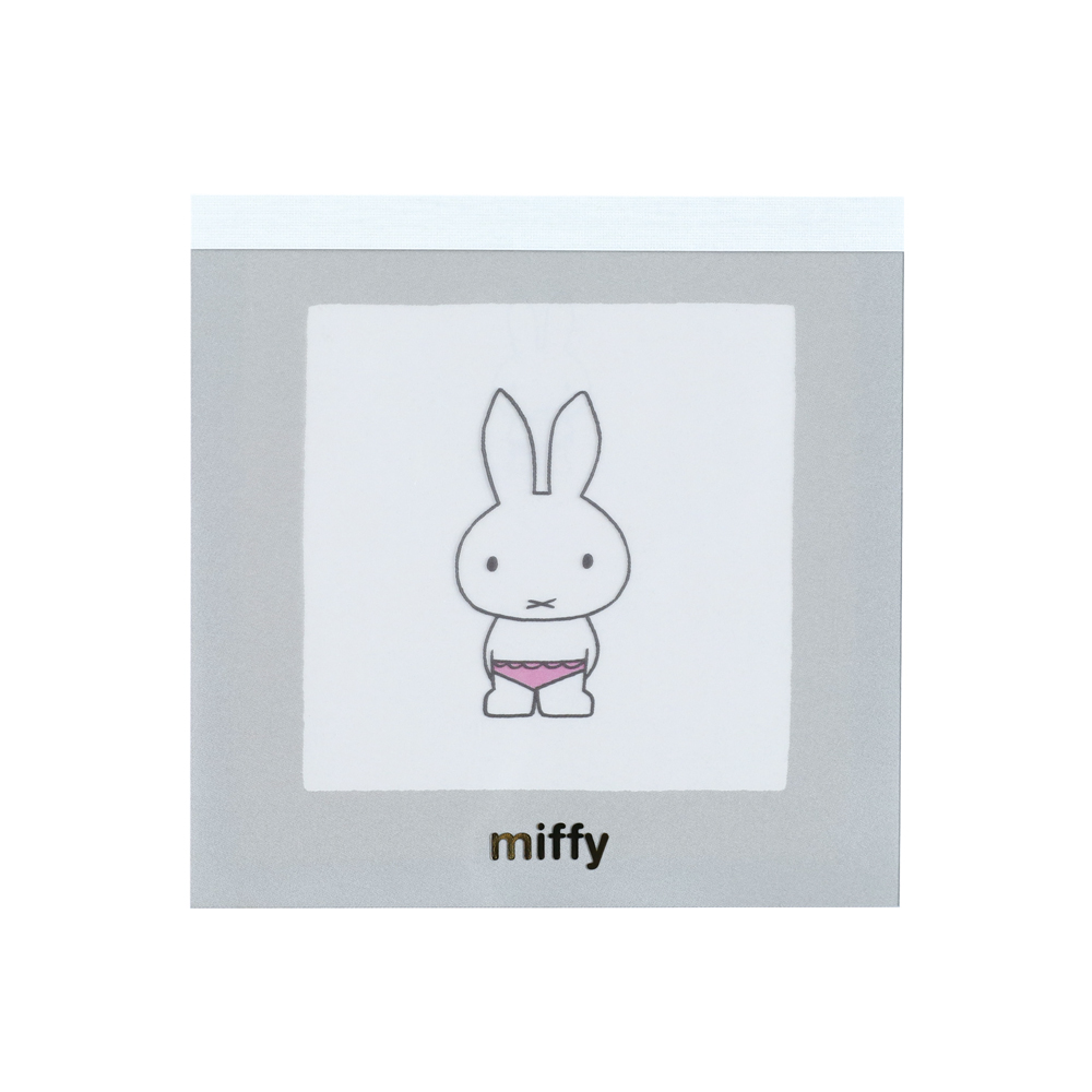 miffy メモパッド・スクエア（gray） BM-432