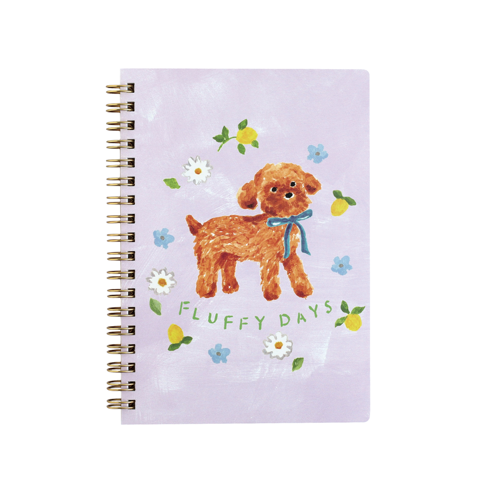 利光春華 B6リングノート（blue ribbon dog） TH-013