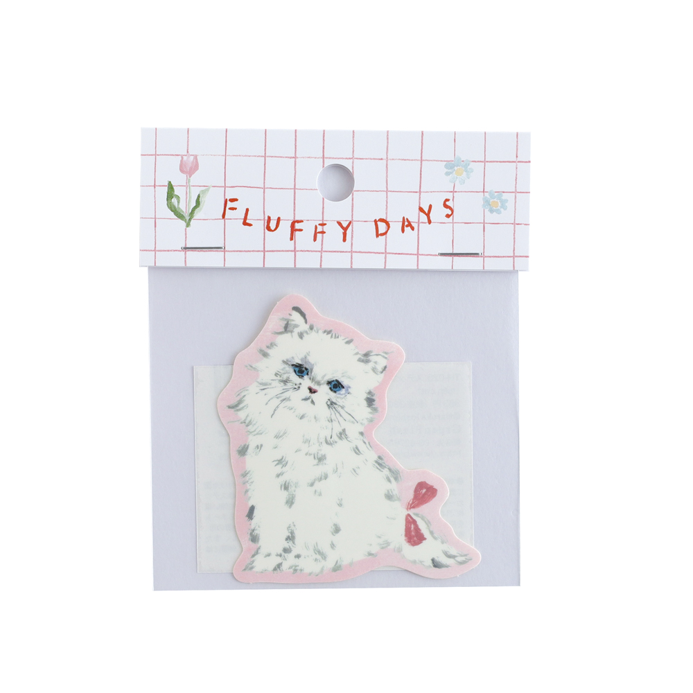 利光春華 ステッカー（tulip cat） TH-020