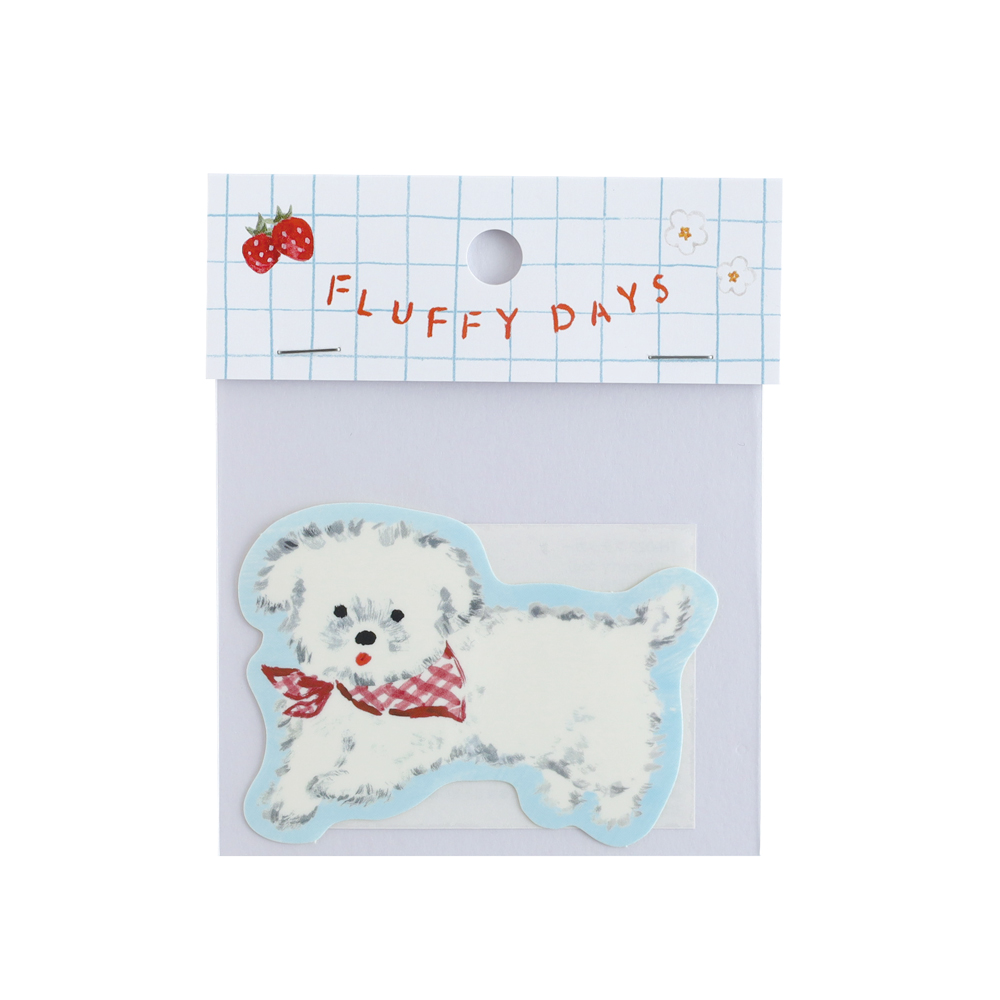 利光春華 ステッカー（strawberry dog） TH-022