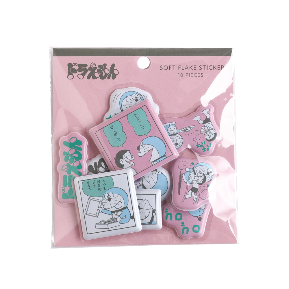 ドラえもん ぷっくりフレークシール（pink）DG-422