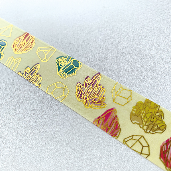 STUDY HOLIC 金箔マスキングテープ<鉱物学> ST-100【グリーン