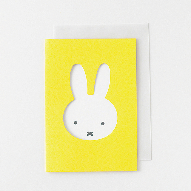 miffy グリーティングカード<face/yellow> BM-012