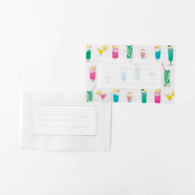 KOHAKU トウメイレターセット<drink> KK-001