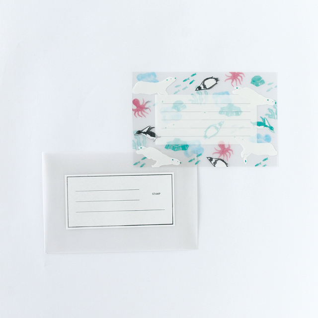 KOHAKU トウメイレターセット<polar> KK-022