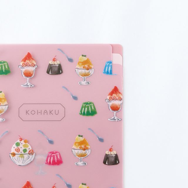 KOHAKU A5ポケットトウメイファイル<sweets> KK-040 | デザイン