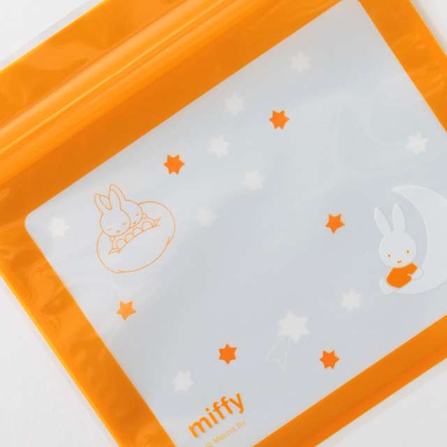 ciel出品　グラスホッパー miffy ジッパーバッグ＜star＞ BM-171 | デザインステーショナリーの