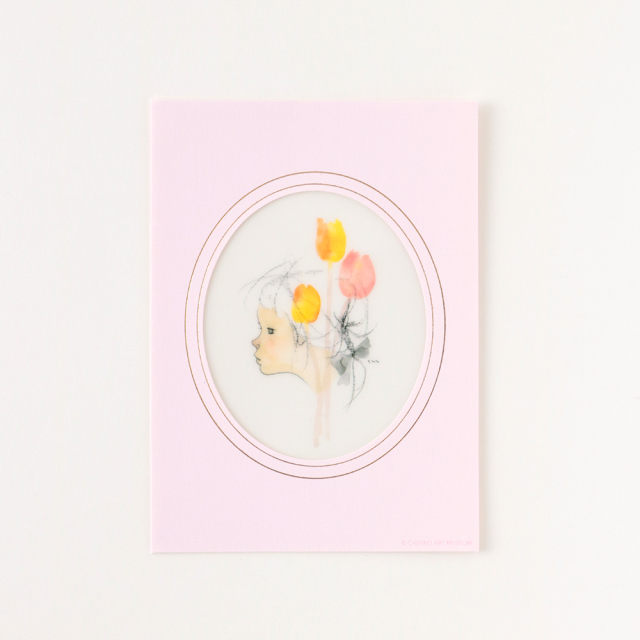 いわさきちひろ とうめいフレームカード＜Pink＞ CH-008 | デザイン