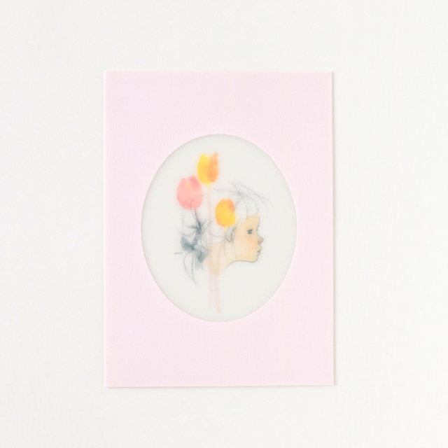 いわさきちひろ とうめいフレームカード＜Pink＞ CH-008 | デザイン