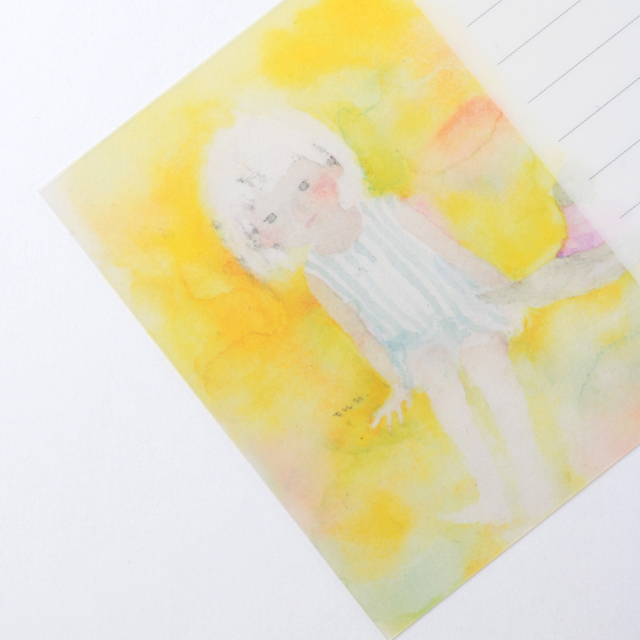 いわさきちひろ とうめいレターセット＜Yellow＞ CH-012 | デザイン