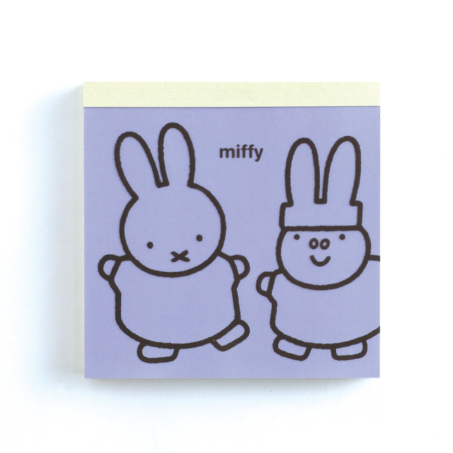 miffy メモパッド・スクエア＜purple＞BM-191