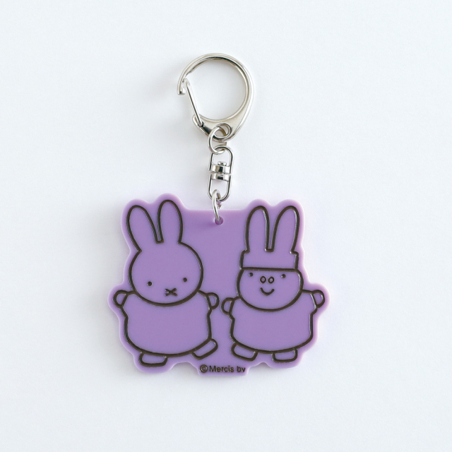 miffyアクリルキーホルダー＜purple＞ BM-223