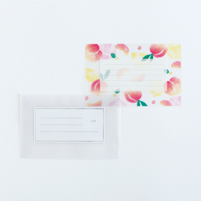 KOHAKU トウメイレターセット<ピーチ> KK-070