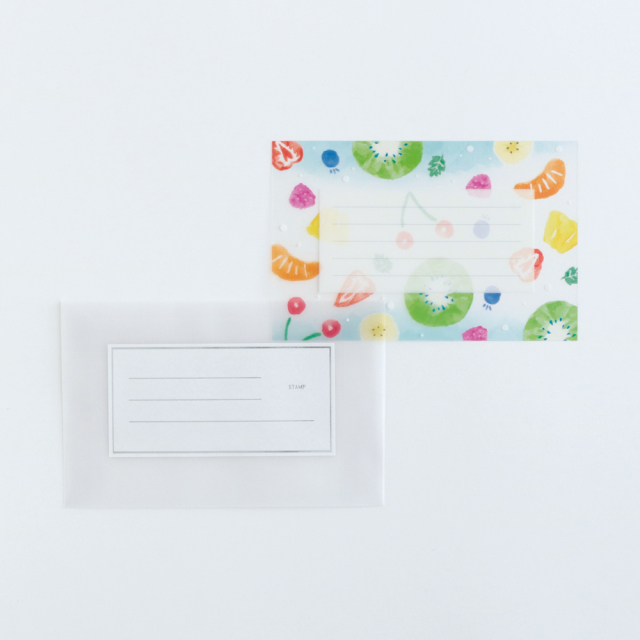 KOHAKU トウメイレターセット<フルーツパンチ> KK-071