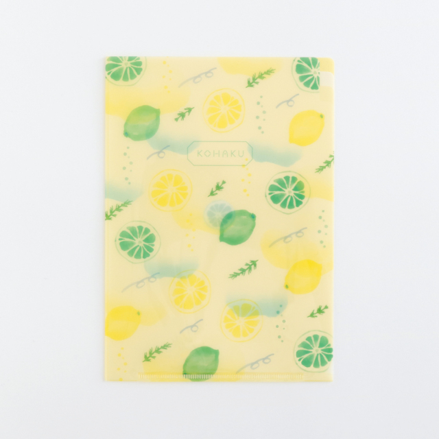 KOHAKU A5ポケットトウメイファイル<レモン> KK-084