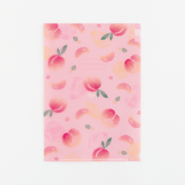 KOHAKU A5ポケットトウメイファイル<ピーチ> KK-086