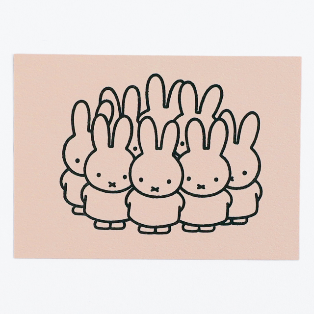 miffy ポストカード＜pink＞ BM-247 | デザインステーショナリー