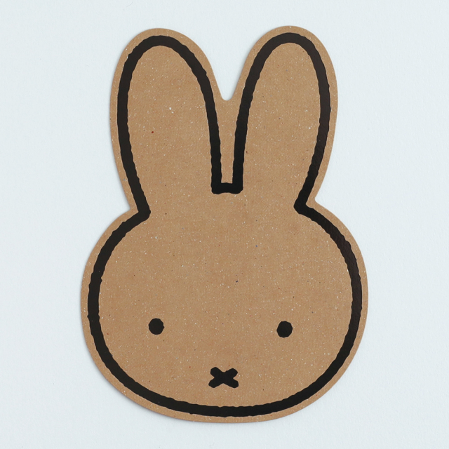 miffy ダイカットポストカード＜face/kraft＞ BM-250