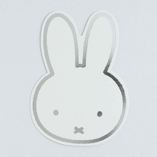 miffy ダイカットポストカード＜face/silver＞ BM-258