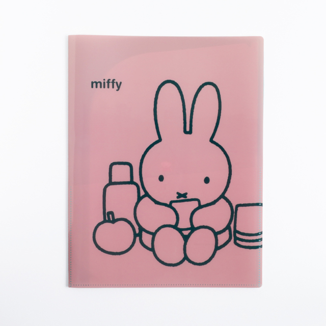 ミッフィー A4クリアファイル miffy A4ポケットクリアファイル<pink> BM-262 | デザイン