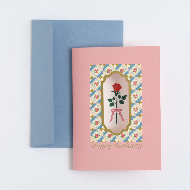 flor choose バーズデーカード <バラ> FC-005 | デザイン