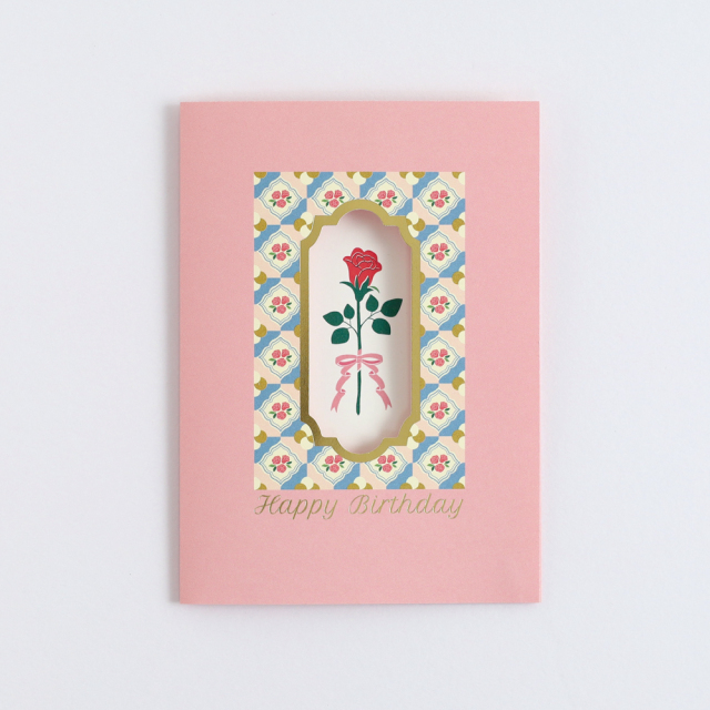flor choose バーズデーカード <バラ> FC-005 | デザイン