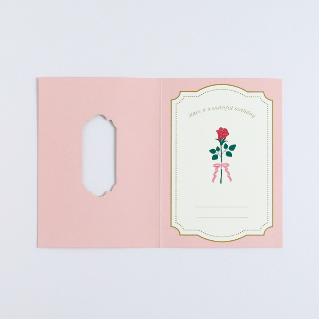flor choose バーズデーカード <バラ> FC-005 | デザイン