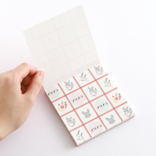 アニマル百貨店 メモパッド・スクエア<チンチラ> AD-004 | デザイン