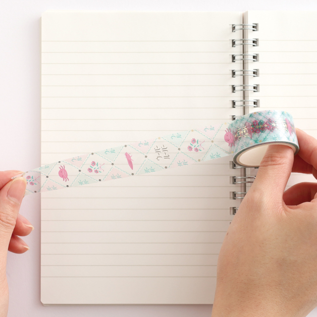 アニマル百貨店 金箔クリアマスキングテープ<ウーパールーパー