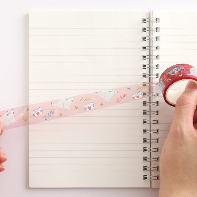 アニマル百貨店 金箔クリアマスキングテープ<マヌルネコ> AD-023