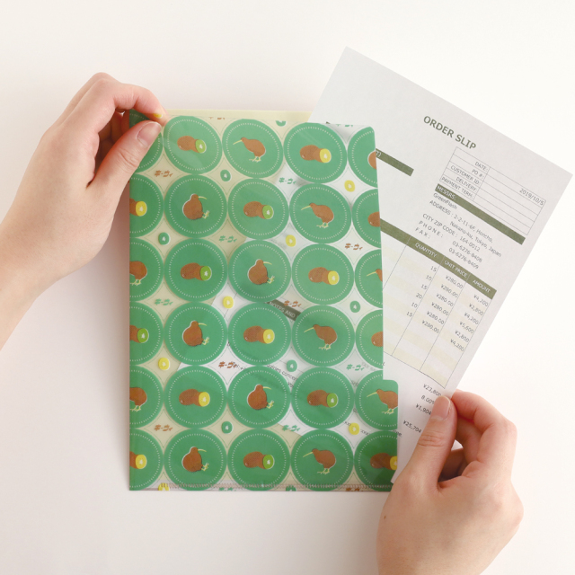 アニマル百貨店 A5ポケットクリアファイル<キーウィ> AD-027