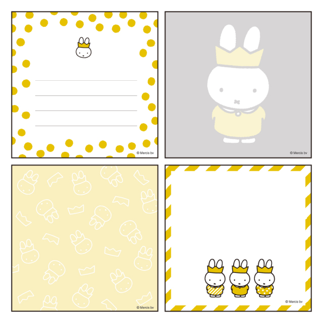 miffy メモパッド・スクエア<Black> GMB-001 | デザイン