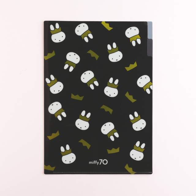 miffy A4ポケットクリアファイル<Black> GMB-003