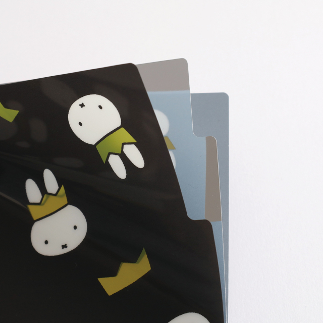 miffy A4ポケットクリアファイル<Black> GMB-003 | デザイン