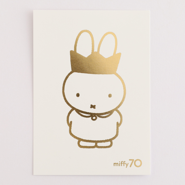 miffy 金箔押しポストカード<Queen> GMB-013