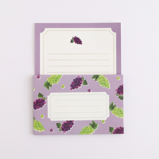 colorfruits レターセット<grape> CS-006