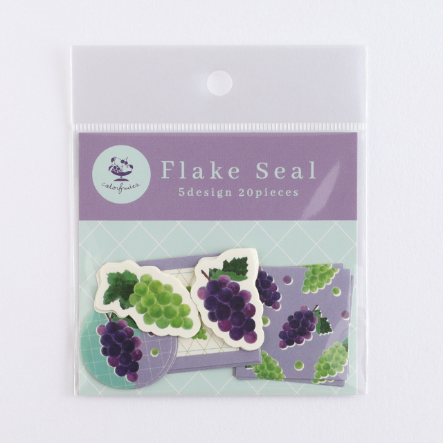 colorfruits フレークシール<grape> CS-012
