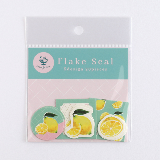 colorfruits フレークシール<lemon> CS-014