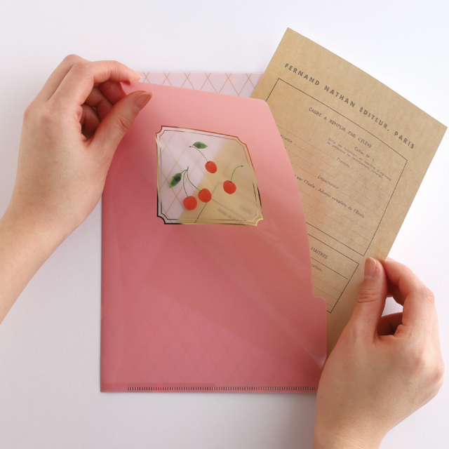 colorfruits A5ポケットクリアファイル<cherry> CS-015 | デザイン