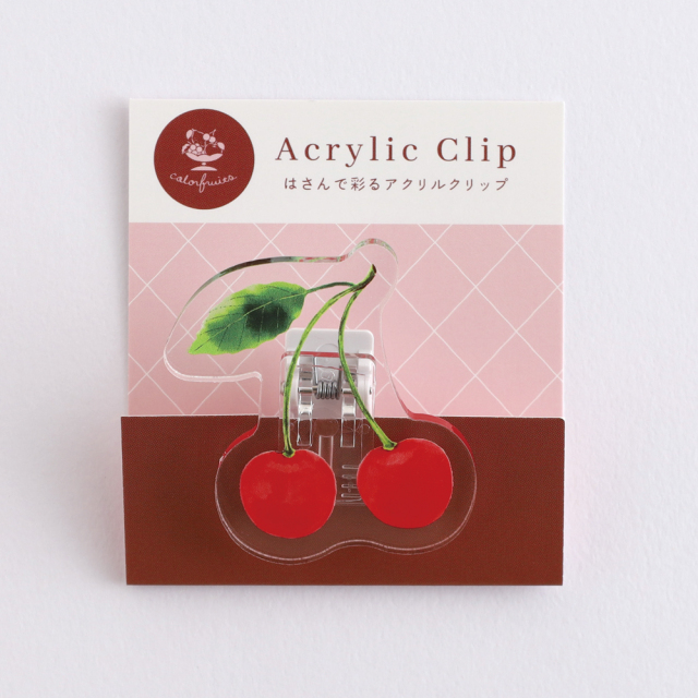 colorfruits アクリルクリップ<cherry> CS-019