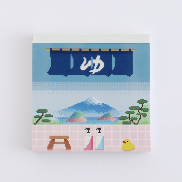 Pixelook メモパッド・スクエア<銭湯> PL-002