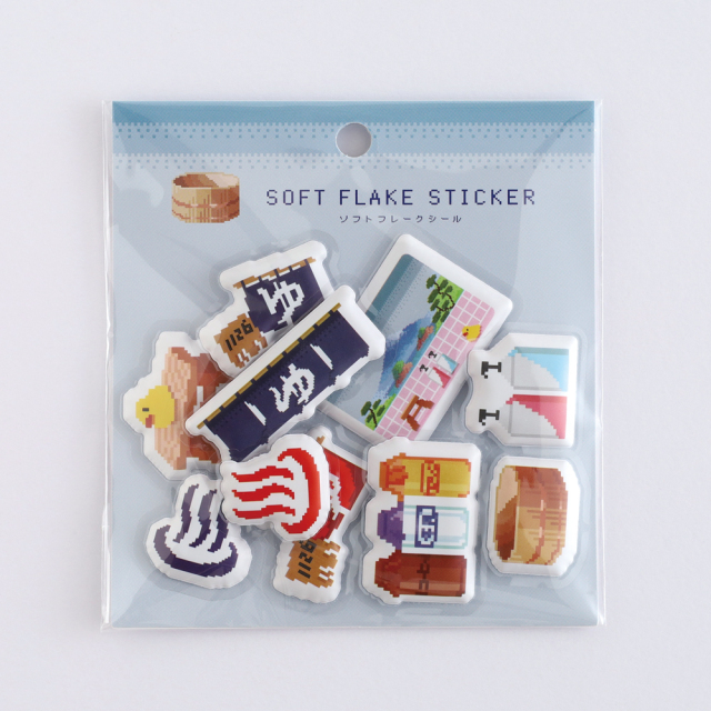 Pixelook ソフトフレークシール<銭湯> PL-023
