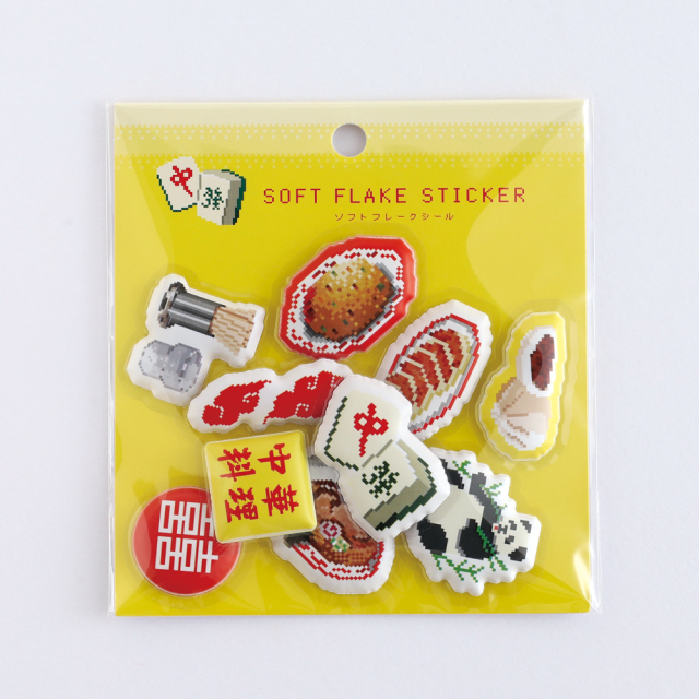 Pixelook ソフトフレークシール<町中華> PL-025