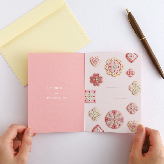 KUNIKA バースデーカード（pink） KG-012 | デザインステーショナリー
